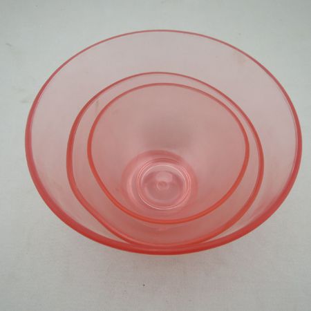 橡胶碗透明 粉色